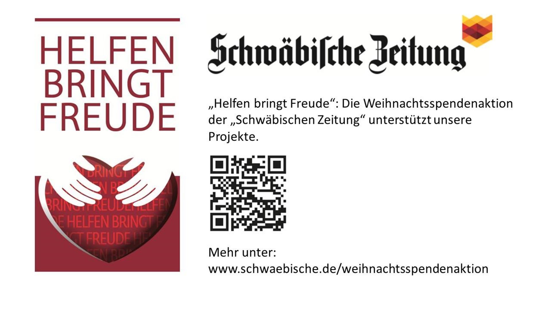 Helfen bringt Freude